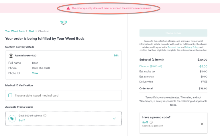 Weedmaps Promo Code