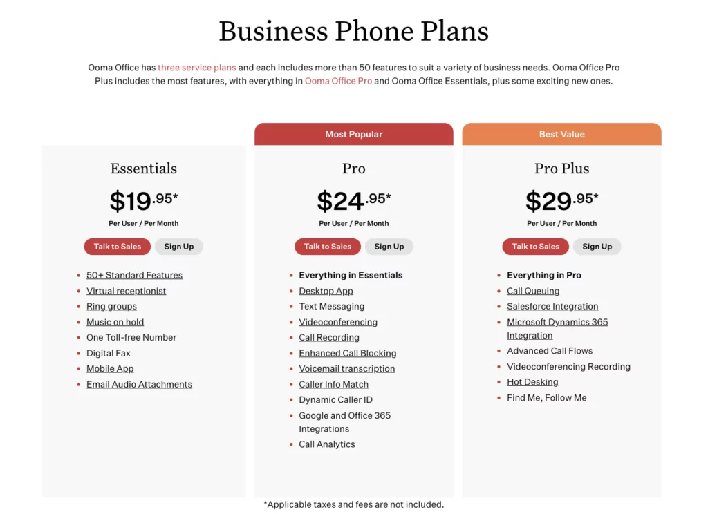 Ooma Vs Vonage