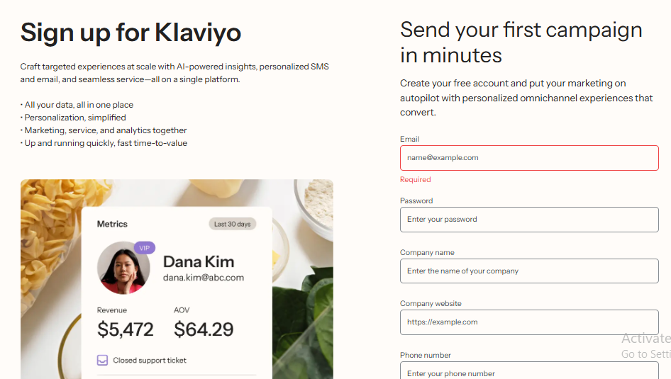 How to Create a New Klaviyo Account